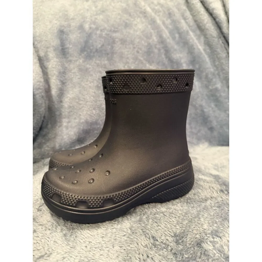 ✅Crocs navy rain boots child unisex